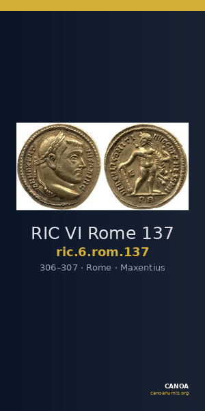 RIC VI Rome 137 — CANOA