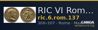 RIC VI Rome 137 — CANOA