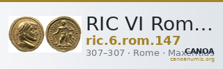 RIC VI Rome 147 — CANOA
