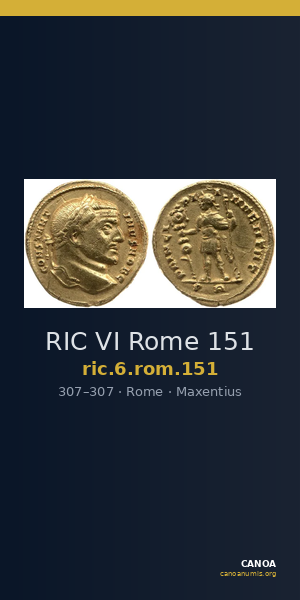 RIC VI Rome 151 — CANOA