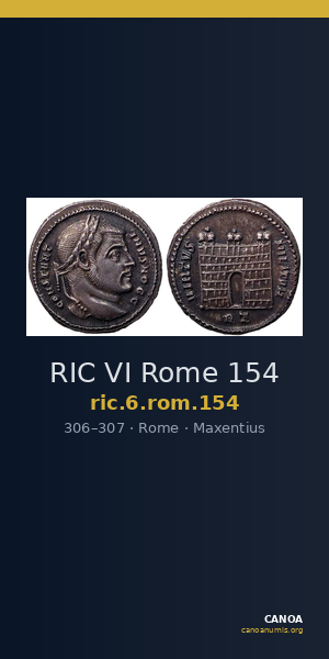 RIC VI Rome 154 — CANOA