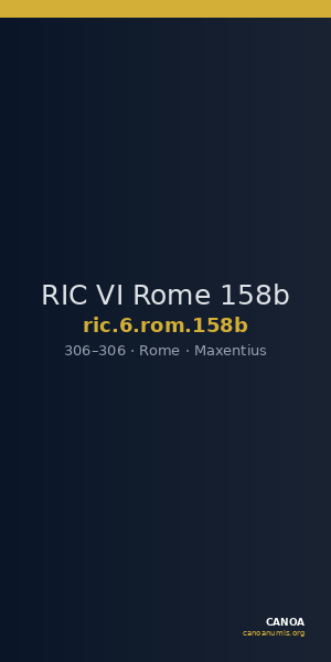 RIC VI Rome 158b — CANOA