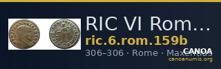 RIC VI Rome 159b — CANOA