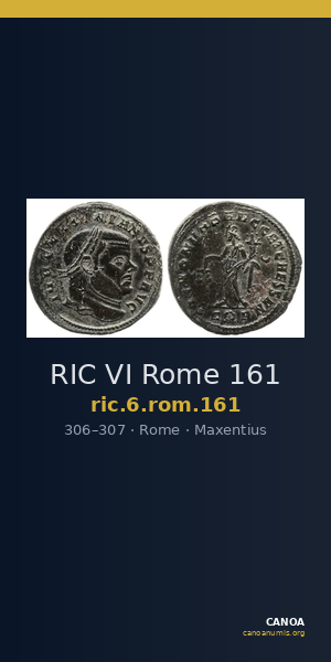 RIC VI Rome 161 — CANOA