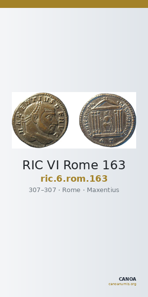 RIC VI Rome 163 — CANOA