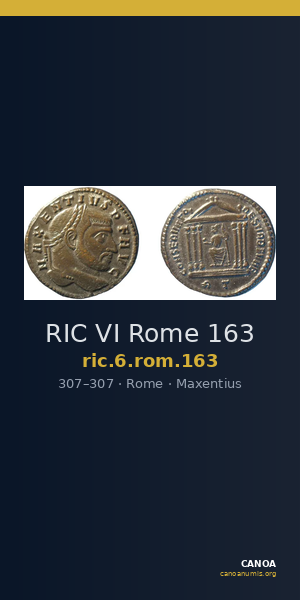 RIC VI Rome 163 — CANOA
