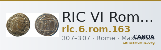RIC VI Rome 163 — CANOA
