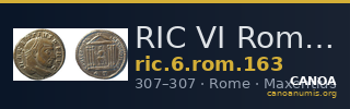 RIC VI Rome 163 — CANOA