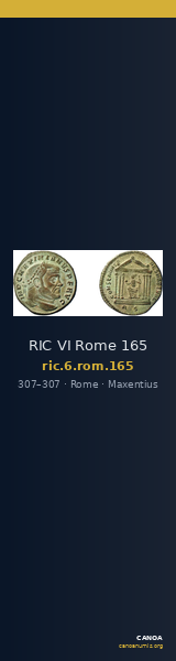 RIC VI Rome 165 — CANOA