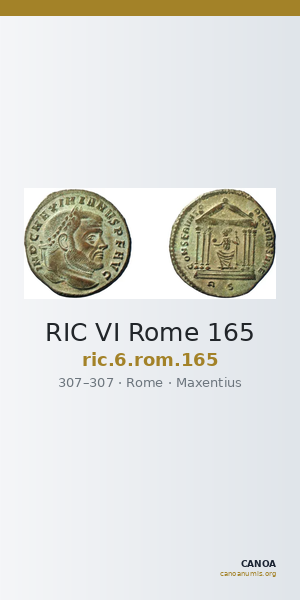 RIC VI Rome 165 — CANOA