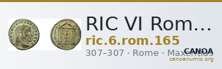 RIC VI Rome 165 — CANOA