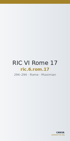 RIC VI Rome 17 — CANOA
