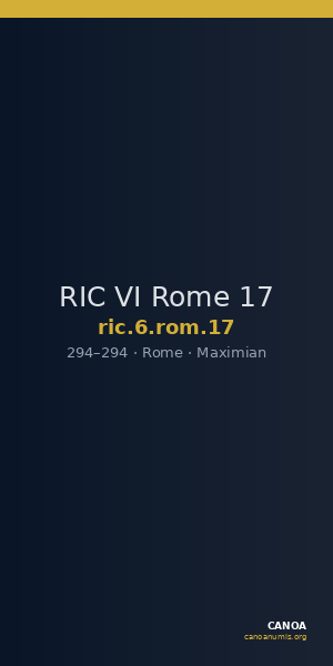 RIC VI Rome 17 — CANOA