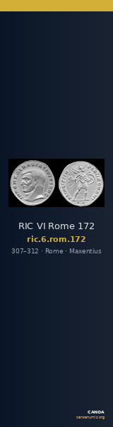 RIC VI Rome 172 — CANOA