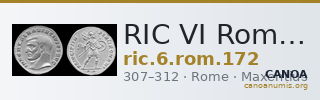 RIC VI Rome 172 — CANOA