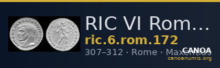 RIC VI Rome 172 — CANOA