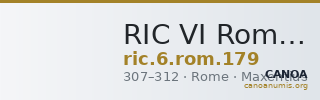 RIC VI Rome 179 — CANOA