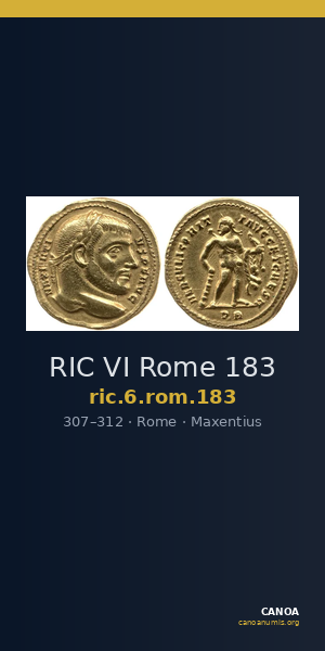 RIC VI Rome 183 — CANOA