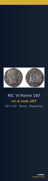 RIC VI Rome 187 — CANOA