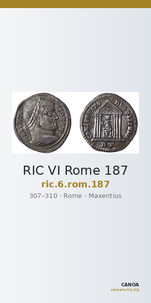 RIC VI Rome 187 — CANOA
