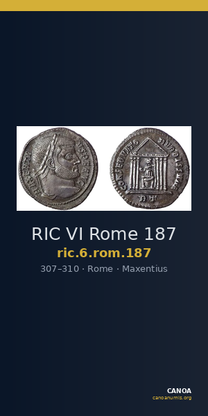 RIC VI Rome 187 — CANOA
