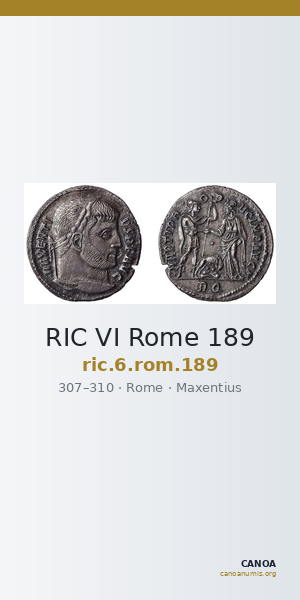 RIC VI Rome 189 — CANOA