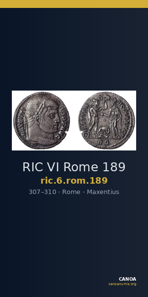 RIC VI Rome 189 — CANOA
