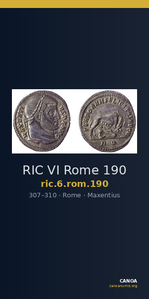 RIC VI Rome 190 — CANOA