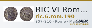 RIC VI Rome 190 — CANOA