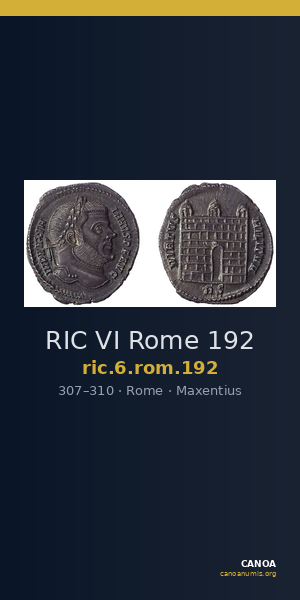 RIC VI Rome 192 — CANOA