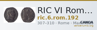 RIC VI Rome 192 — CANOA