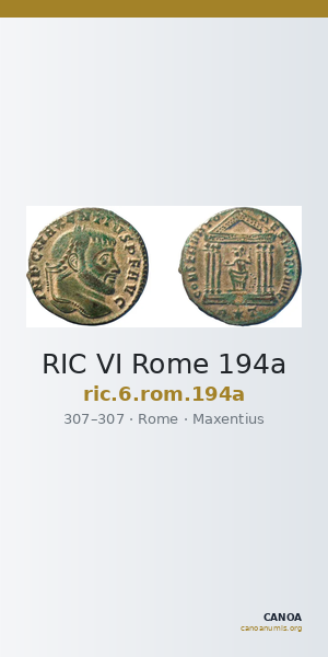 RIC VI Rome 194a — CANOA
