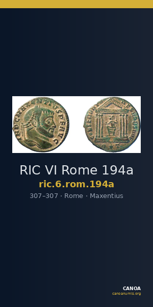 RIC VI Rome 194a — CANOA