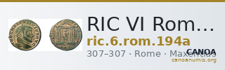 RIC VI Rome 194a — CANOA