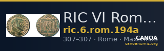 RIC VI Rome 194a — CANOA