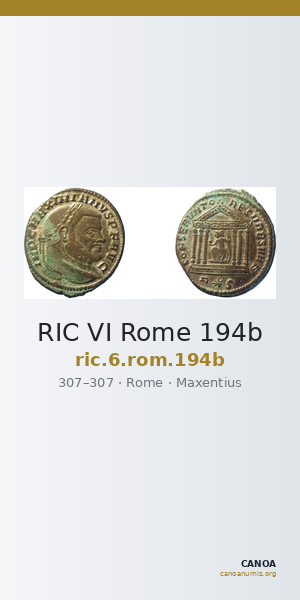 RIC VI Rome 194b — CANOA