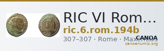 RIC VI Rome 194b — CANOA