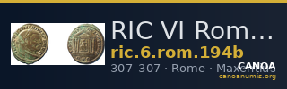 RIC VI Rome 194b — CANOA