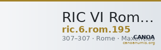RIC VI Rome 195 — CANOA