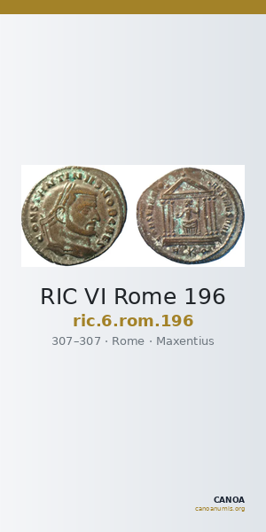 RIC VI Rome 196 — CANOA