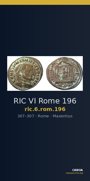 RIC VI Rome 196 — CANOA