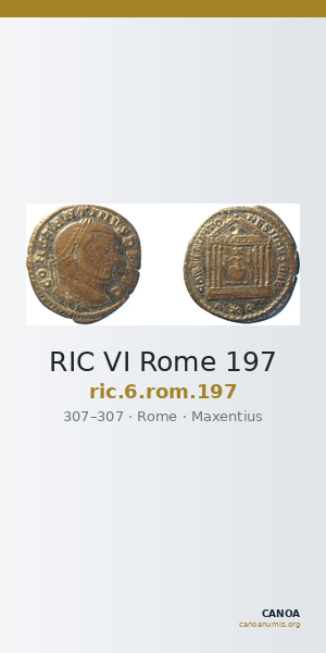 RIC VI Rome 197 — CANOA