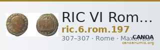 RIC VI Rome 197 — CANOA