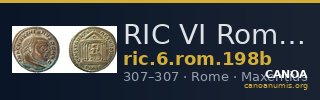 RIC VI Rome 198b — CANOA