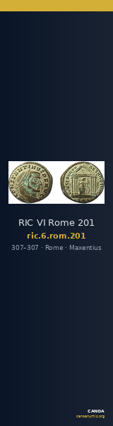 RIC VI Rome 201 — CANOA