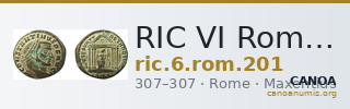 RIC VI Rome 201 — CANOA