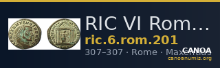 RIC VI Rome 201 — CANOA