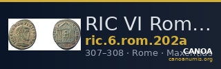 RIC VI Rome 202a — CANOA
