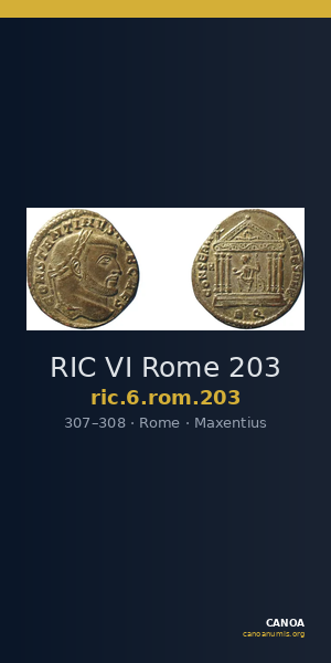 RIC VI Rome 203 — CANOA