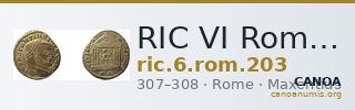 RIC VI Rome 203 — CANOA